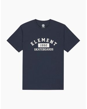 Element Home Team Cotton Short Sleeve T-Shirt - Blue
