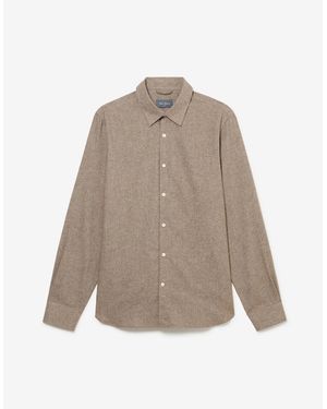 Oliver Sweeney Brushed Cotton Shirt - Natural
