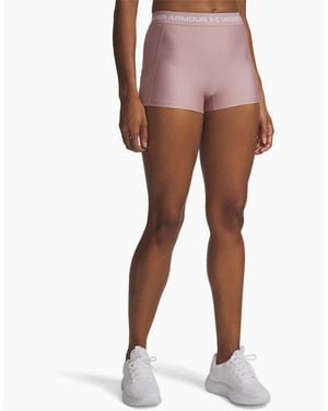 Under Armour Ribbed Compression Fit Compression Shorts - Pink