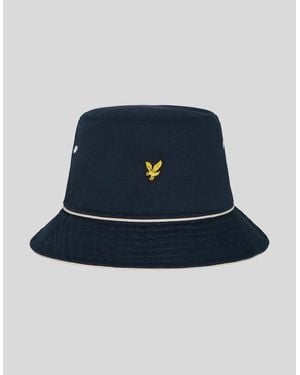 Lyle & Scott Piped Bucket Hat - Blue