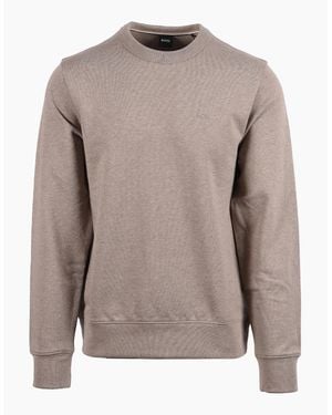 BOSS Boss H Sharpe Sweatshirt Open - Brown