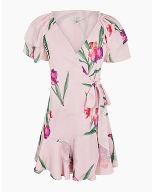 Ted Baker W Mini Dress Ld99 - Pink