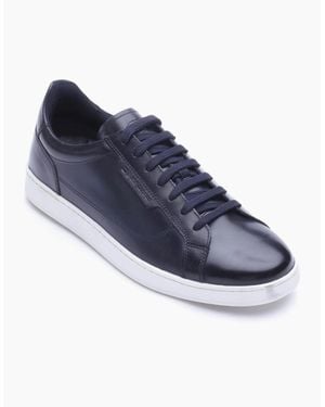 Base London London Zammo Leather Trainers - Blue