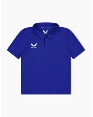 Castore Kids' Short Sleeve Polo Shirt - Blue