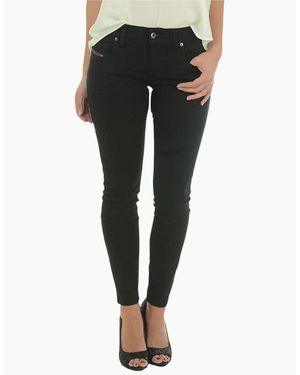 DIESEL Grupee-Ankle 0R84A Denim Jeans Super Slim Skinny Zip Fly - Black