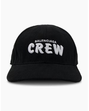Balenciaga Crew Cotton Cap - Black