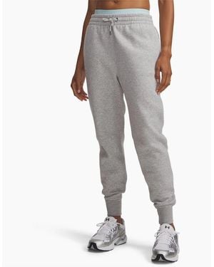 Under Armour Icon Regular Fit Solid Patterned Joggers - Grey
