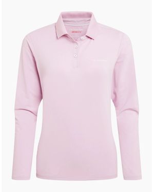 Craghoppers Ladies Thornbury Nosilife Long-Sleeved Golf Polo Shirt - Pink