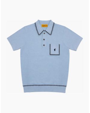 Gabicci Vintage Alexander Surf Polo Shirt - Blue