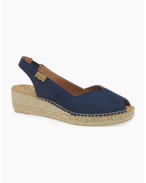 Toni Pons Bernia Wedge Heel Espadrille Sandals - Blue