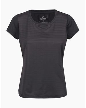 Regatta Crew Neck Short Sleeve Jersey Competition T-Shirt - Black