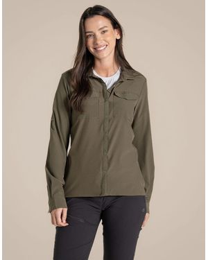 Craghoppers Nosilife Pro 3 Upf Long Sleeve Shirt - Brown