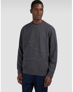 Paul & Shark Embroidered X-Soft Fleece Cotton Sweatshirt - Blue