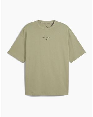 PUMA Hyrox Graphic Short Sleeve Performance Gym Top - Green