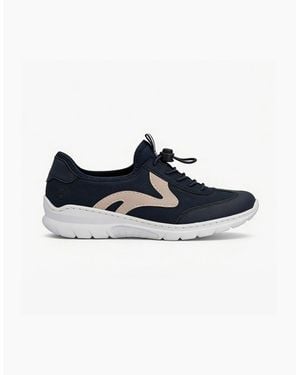 Rieker Nikita Slip-On Trainers - Blue