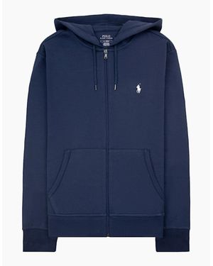 Polo Ralph Lauren Double Knit Full Zip Hoodie Aviator - Blue