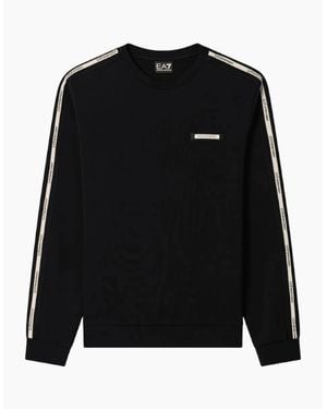EA7 Tape Logo Sweatshirt - Black