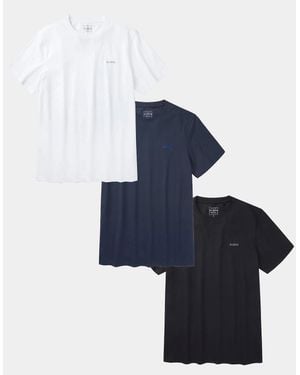 aubi Durham T-Shirt 3 Pack - Blue