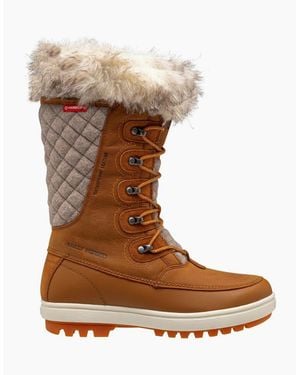 Helly Hansen Sport Garibaldi Leather New Wheat/Dark Khaki Winter Mid Calf Boots - Brown