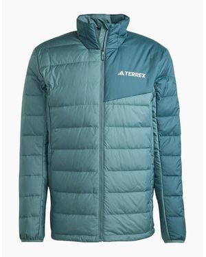 adidas Mt Down Full Zip Long Sleeve Jacket - Blue