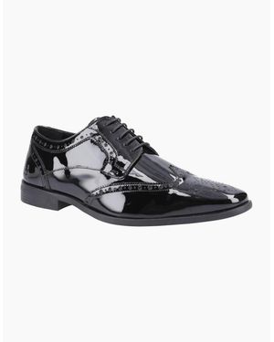Hush Puppies Elliot Brogue Patent Shoes - Black