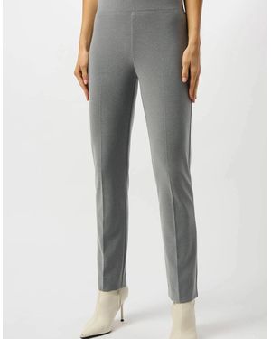 Joseph Ribkoff Melange Silky Knit Straight Leg Pull On Trousers - Grey