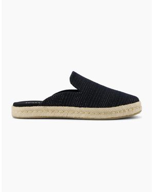 TOMS Santiago Slip On Mule Shoes Metallic - Blue