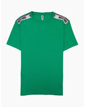 Moschino Underwear Tape Logo T-Shirt - Green