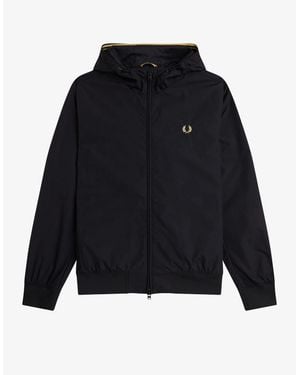 Fred Perry J2330 Hooded Brentham Jacket - Blue