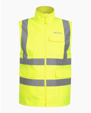 Mountain Warehouse Adult Waterproof Work Hi-Vis Vest - Yellow