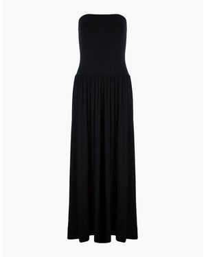 Ro&zo Jersey Bandeau Dress - Black