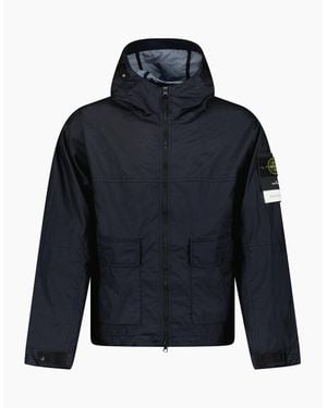 Stone Island Membrana 3L Tc Hooded Jacket - Blue