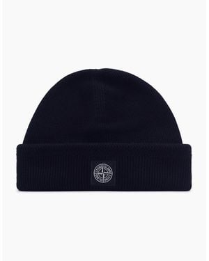 Stone Island S00D7 Patch Logo Hat - Blue