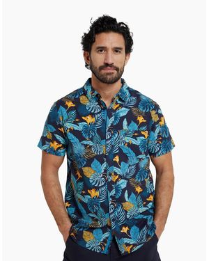 Mountain Warehouse Tropical Short-Sleeved Shirt - Blue