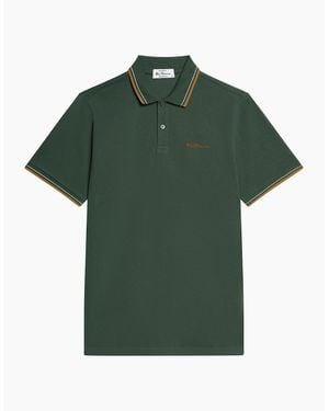Ben Sherman Signature Pique Short Sleeve Polo Shirt - White