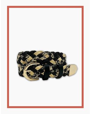 Nooki Design Serena Plaited Belt- Mix - White