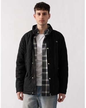 GANT Quilted Windcheater Mid Jacket - Black