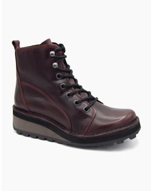 Fly London Hazi 147 Ladies Boot - Red