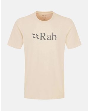 Rab Nexus Stance Logo Organic T-Shirt Ecru - Natural