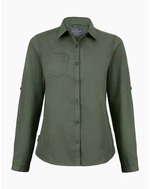 Craghoppers Ladies Kiwi Long-Sleeved Shirt - Green