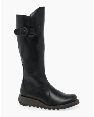 Fly London Mol 2 Knee High Boots - Black