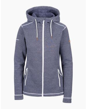 Trespass Ladies Rootless Stripe Marl At200 Fleece Jacket - Blue