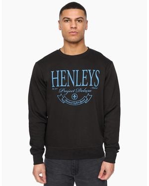 Henleys Henbank Sweatshirt - Black