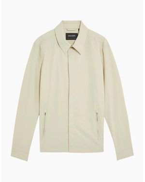 Lyle & Scott Lyle & Scott Taupe Nylon Overshirt - White
