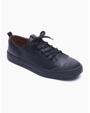 Base London London Volt Leather Lace-Up Shoes - Blue