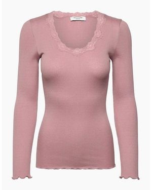 Rosemunde Babette Long Sleeve O Neck - Pink