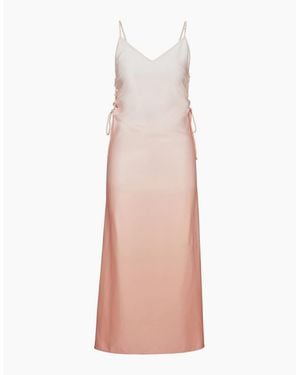 BOSS Kasaka V-Neck Maxi Slip Dress - Grey