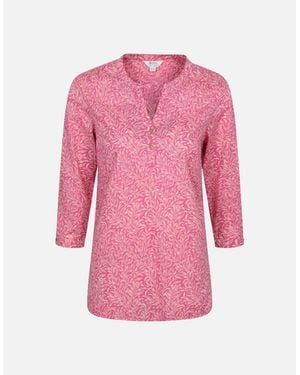 Mountain Warehouse Ladies Petra Floral 3/4 Sleeve Shirt - Pink