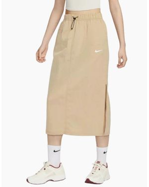 Nike Essential Woven High Waisted Skirt - Natural
