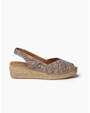 Toni Pons Bernia-P Wedge Sandals Zebra - Brown